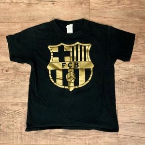 Youth Gildan FC Barcelona Messi T-Shirt Size Small